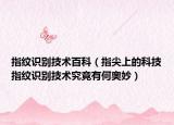 指纹识别技术百科（指尖上的科技指纹识别技术究竟有何奥妙）