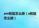 am和弦怎么按（a和弦怎么按）