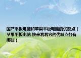 国产平板电脑和苹果平板电脑的优缺点（苹果平板电脑 快来看看它的优缺点各有哪些）
