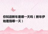 你知道新年是哪一天吗（新年伊始是指哪一天）