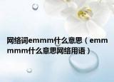 网络词emmm什么意思（emmmmm什么意思网络用语）