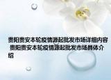 贵阳贵安本轮疫情源起批发市场详细内容 贵阳贵安本轮疫情源起批发市场具体介绍
