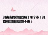 河南省的濮阳县属于哪个市（河南省濮阳县是哪个市）