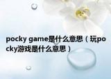 pocky game是什么意思（玩pocky游戏是什么意思）