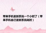 苹果手机更新系统一个小时了（苹果手机自己更新系统耗时）