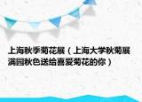 上海秋季菊花展（上海大学秋菊展 满园秋色送给喜爱菊花的你）