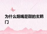 为什么烟嘴是甜的玄鹤门