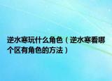逆水寒玩什么角色（逆水寒看哪个区有角色的方法）