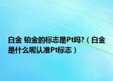 白金 铂金的标志是Pt吗?（白金是什么呢认准Pt标志）