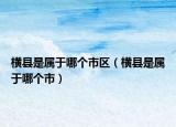 横县是属于哪个市区（横县是属于哪个市）