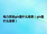 电力系统gis是什么意思（gis是什么意思）