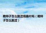 脆柿子怎么脱涩用桑叶吗（脆柿子怎么脱涩）
