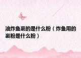 油炸鱼裹的是什么粉（炸鱼用的裹粉是什么粉）