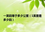 一英码等于多少公里（1英里是多少码）