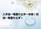 人字加一笔是什么字一年级（司加一笔是什么字）