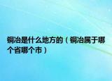 铜冶是什么地方的（铜冶属于哪个省哪个市）