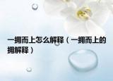 一拥而上怎么解释（一拥而上的拥解释）