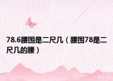 78.6腰围是二尺几（腰围78是二尺几的腰）