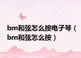 bm和弦怎么按电子琴（bm和弦怎么按）