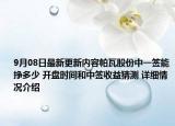 9月08日最新更新内容帕瓦股份中一签能挣多少 开盘时间和中签收益猜测 详细情况介绍