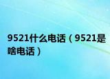 9521什么电话（9521是啥电话）