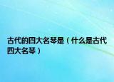 古代的四大名琴是（什么是古代四大名琴）