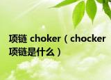 项链 choker（chocker项链是什么）