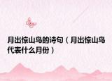 月出惊山鸟的诗句（月出惊山鸟代表什么月份）