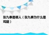 张九泰是哪人（张九泰为什么是鸡腿）