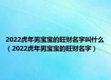 2022虎年男宝宝的旺财名字叫什么（2022虎年男宝宝的旺财名字）
