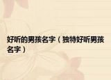 好听的男孩名字（独特好听男孩名字）