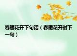 春暖花开下句话（春暖花开时下一句）