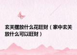 玄关摆放什么花旺财（家中玄关放什么可以旺财）