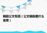 销毁公文包括（公文销毁是什么意思）