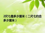 2尺七是多少厘米（二尺七约合多少厘米）