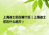 上海迪士尼在哪个区（上海迪士尼在什么地方）