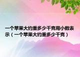 一个苹果大约重多少千克用小数表示（一个苹果大约重多少千克）