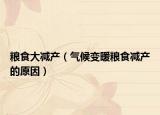 粮食大减产（气候变暖粮食减产的原因）