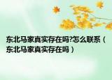 东北马家真实存在吗?怎么联系（东北马家真实存在吗）
