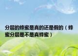 分层的蜂蜜是真的还是假的（蜂蜜分层是不是真蜂蜜）