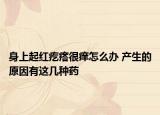 身上起红疙瘩很痒怎么办 产生的原因有这几种药