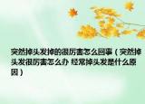突然掉头发掉的很厉害怎么回事（突然掉头发很厉害怎么办 经常掉头发是什么原因）