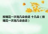 玫瑰花一次泡几朵合适 十几朵（玫瑰花一次泡几朵合适）
