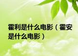 霍利是什么电影（霍安是什么电影）
