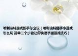 哈利波特游戏新手怎么玩（哈利波特猎手小游戏怎么玩 简单三个步骤让你快速掌握游戏技巧）
