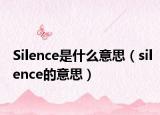 Silence是什么意思（silence的意思）