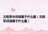 太阳系中月球属于什么星（太阳系月球属于什么星）