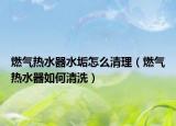 燃气热水器水垢怎么清理（燃气热水器如何清洗）