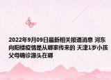 2022年9月09日最新相关报道消息 河东向阳楼疫情是从哪家传来的 天津1岁小孩父母确诊源头在哪