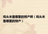 鸡头米是哪里的特产啊（鸡头米是哪里的特产）